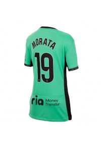 Fotbalové Dres Atletico Madrid Alvaro Morata #19 Dámské Třetí Oblečení 2023-24 Krátký Rukáv